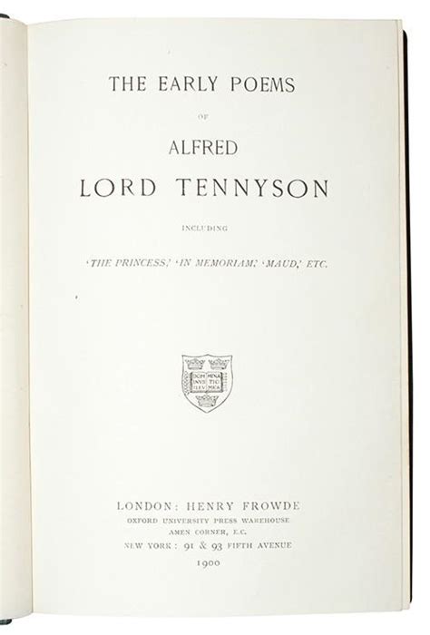 darling angers|The Early Poems of Alfred Lord Tennyson by Lord Alfred。